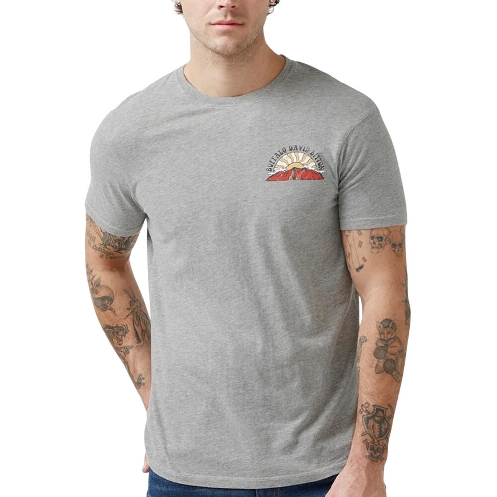 Buffalo Tatins Heather Tatins Grey Short-Sleeve Men’s T-Shirt Size XXL